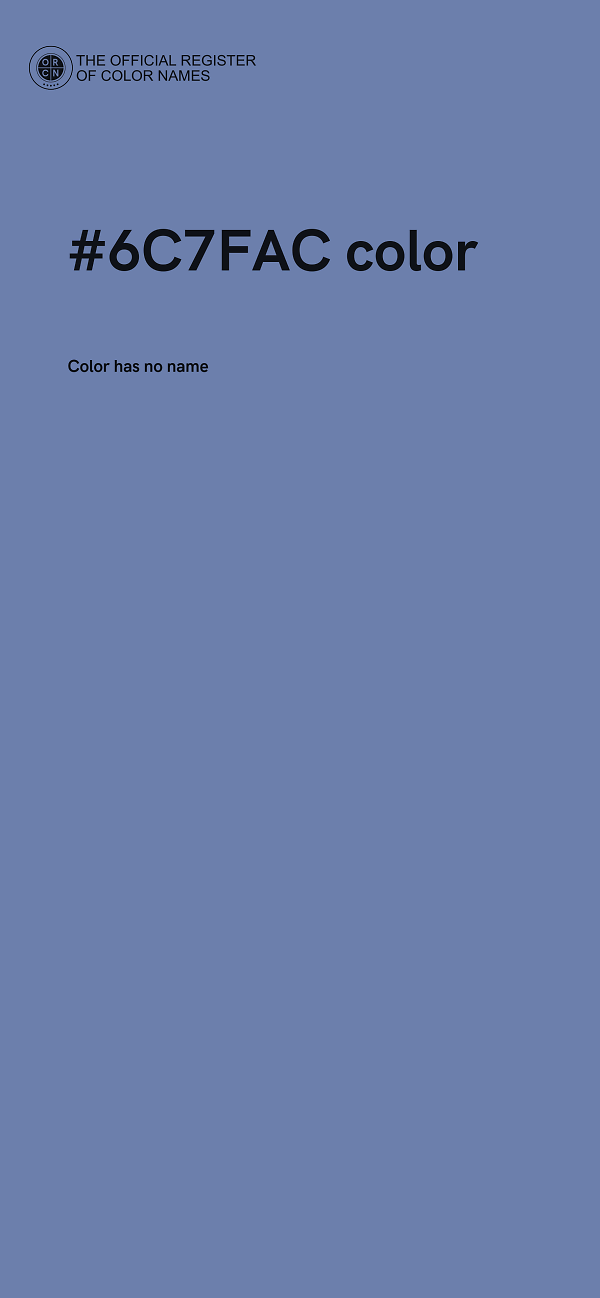 #6C7FAC color image