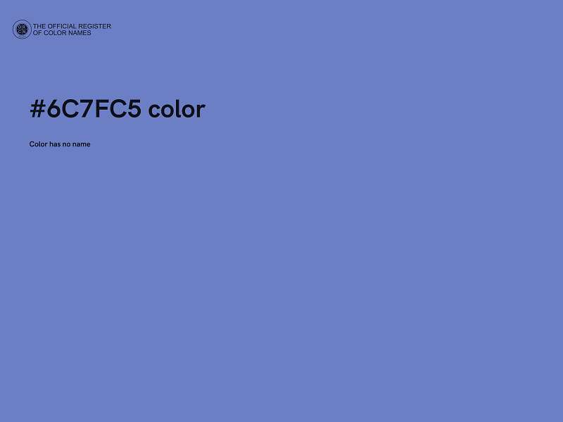 #6C7FC5 color image