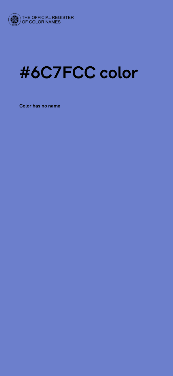 #6C7FCC color image