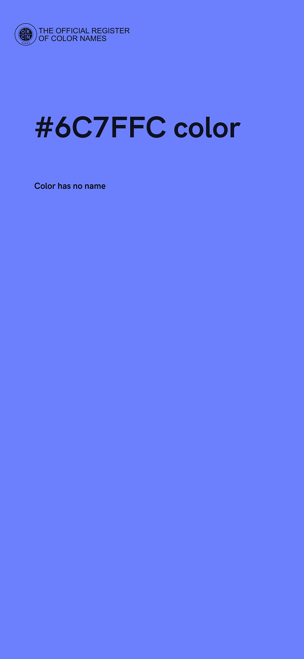 #6C7FFC color image