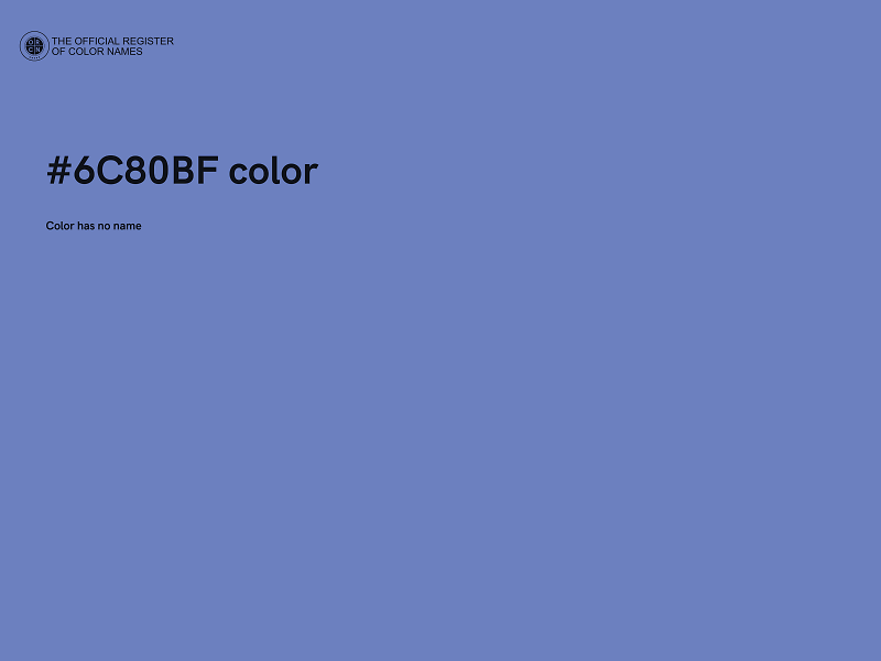 #6C80BF color image