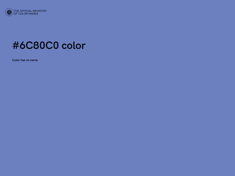 #6C80C0 color image