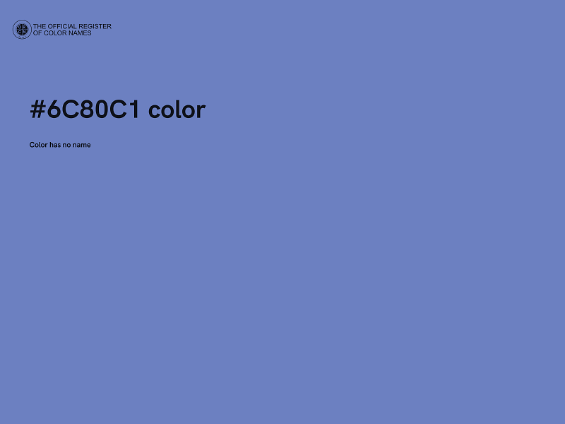 #6C80C1 color image