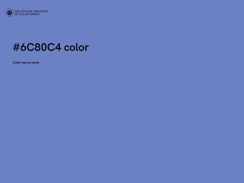 #6C80C4 color image