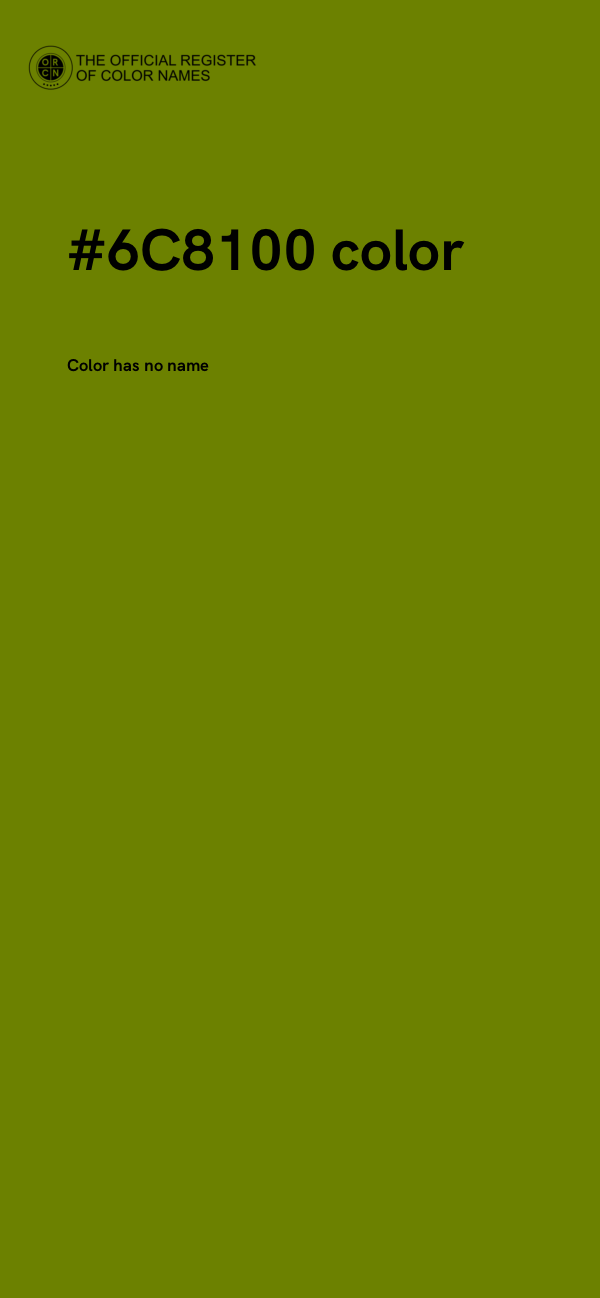 #6C8100 color image