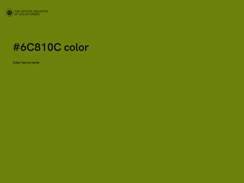 #6C810C color image