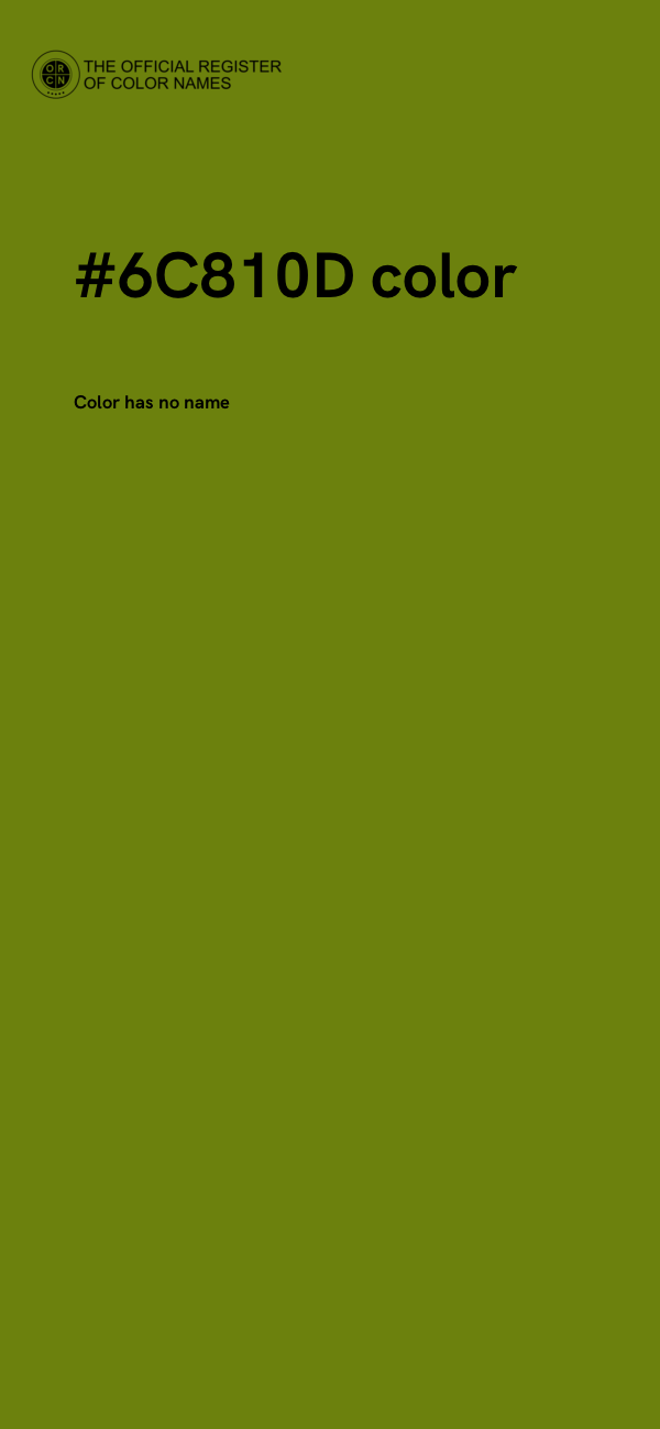 #6C810D color image