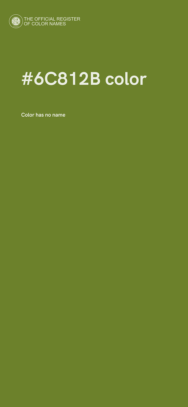 #6C812B color image