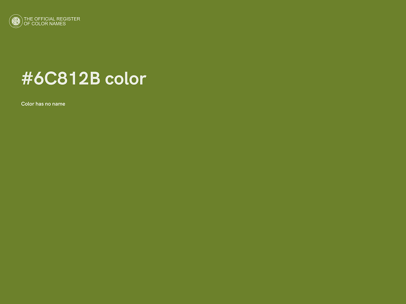 #6C812B color image