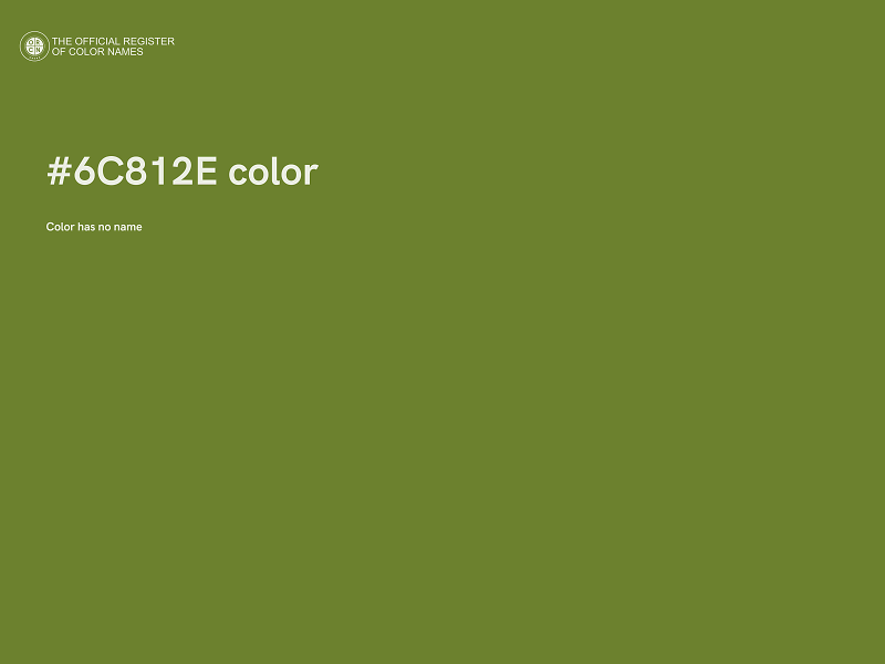 #6C812E color image