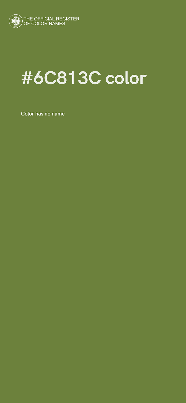#6C813C color image