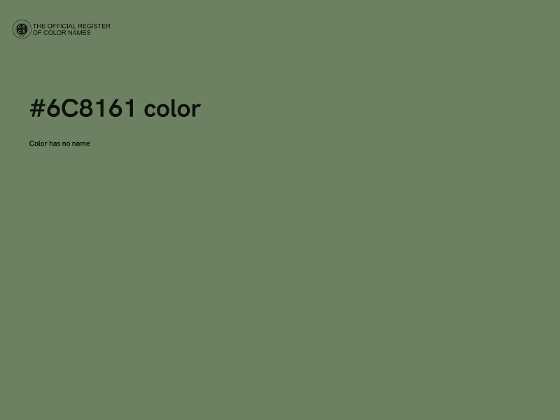 #6C8161 color image