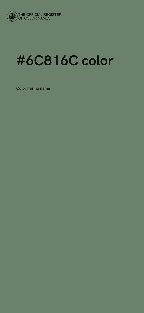 #6C816C color image