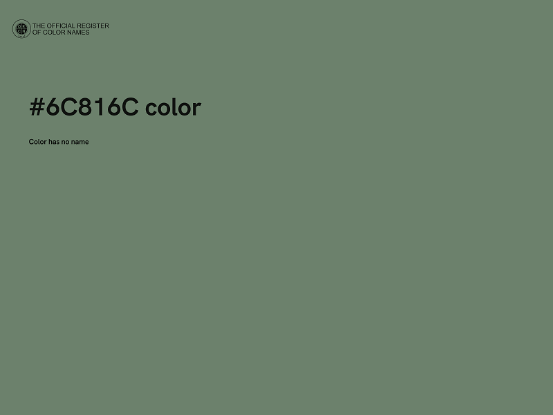 #6C816C color image