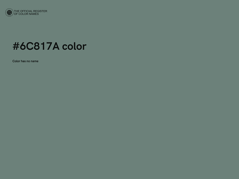 #6C817A color image