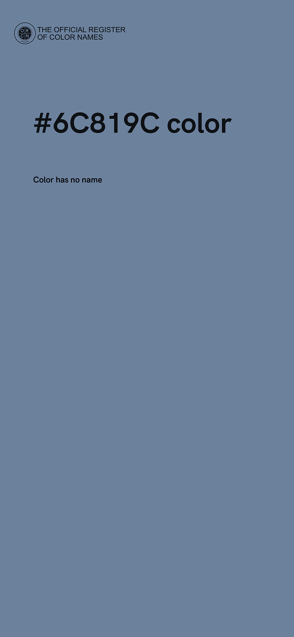 #6C819C color image