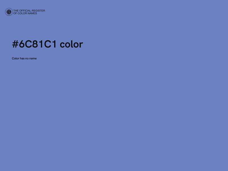 #6C81C1 color image