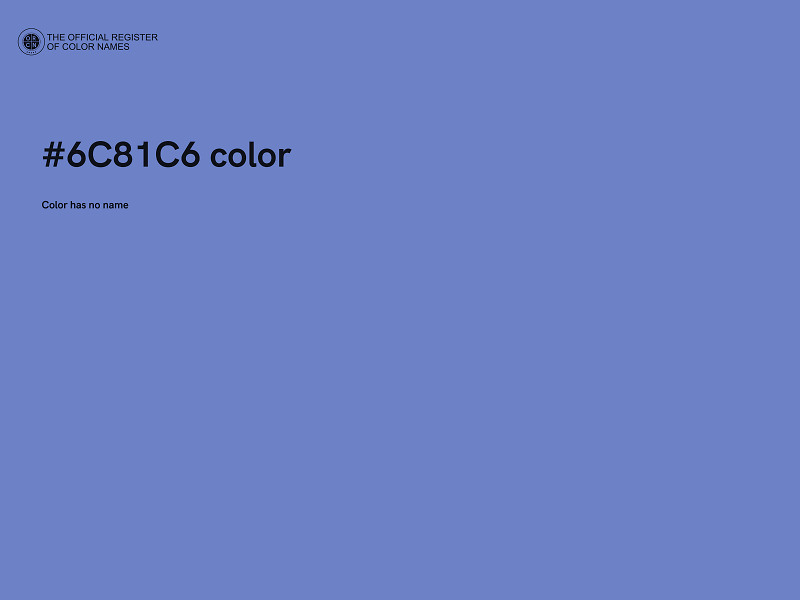 #6C81C6 color image