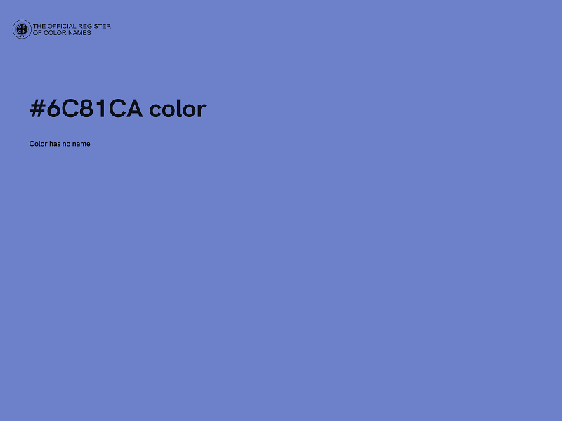 #6C81CA color image