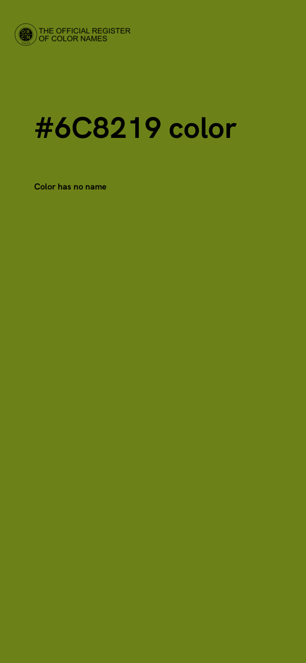 #6C8219 color image