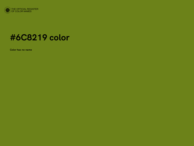 #6C8219 color image