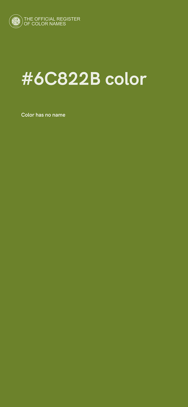 #6C822B color image