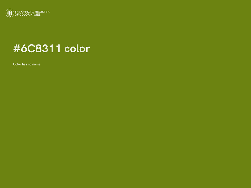#6C8311 color image