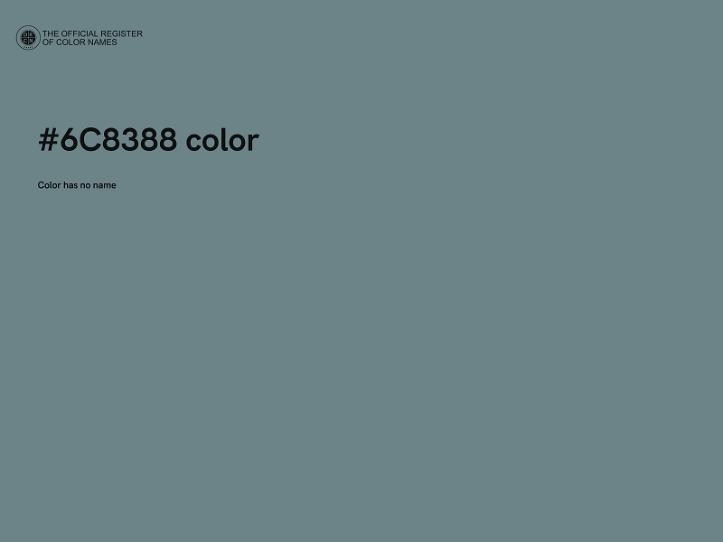 #6C8388 color image