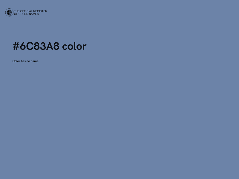 #6C83A8 color image