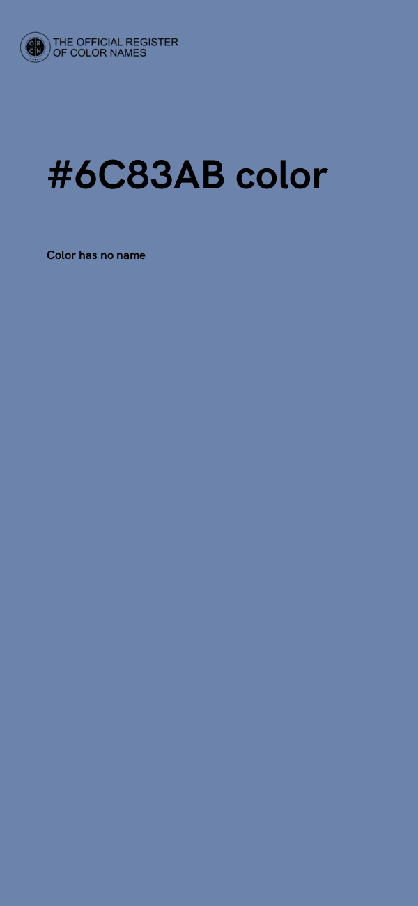 #6C83AB color image