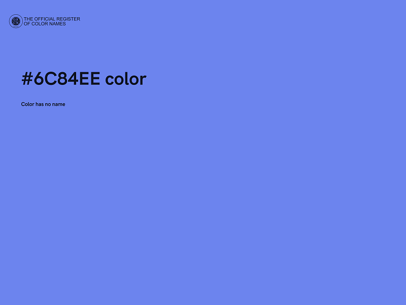 #6C84EE color image