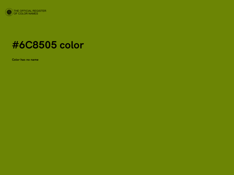 #6C8505 color image