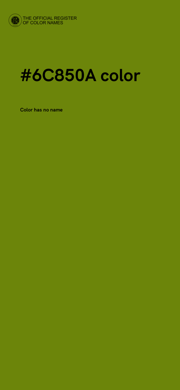 #6C850A color image