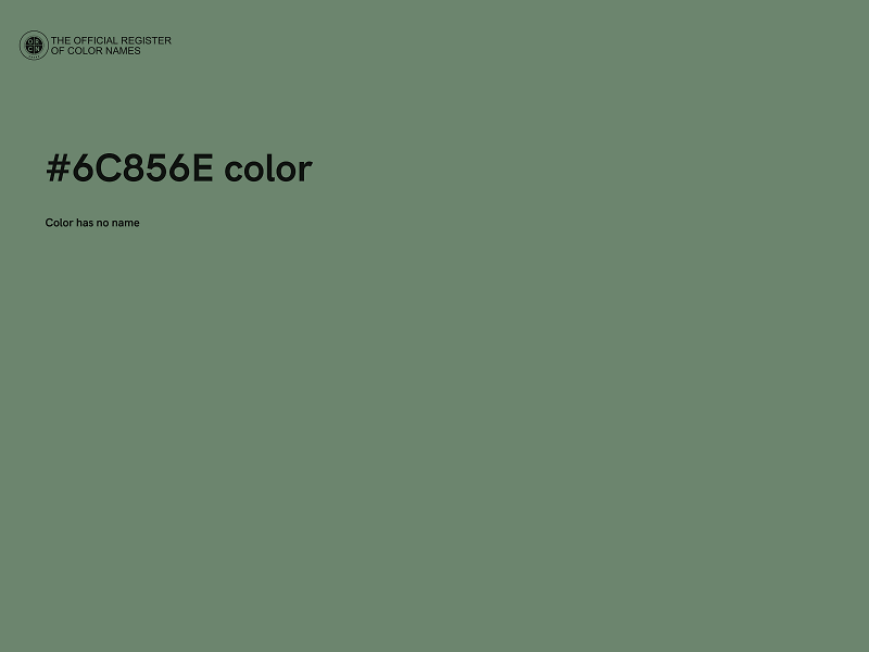 #6C856E color image