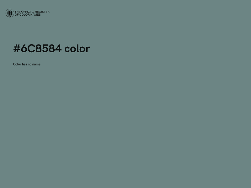 #6C8584 color image