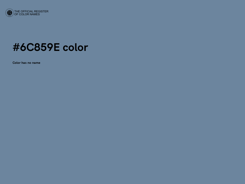 #6C859E color image