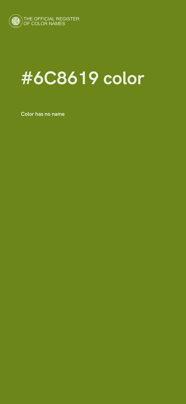 #6C8619 color image