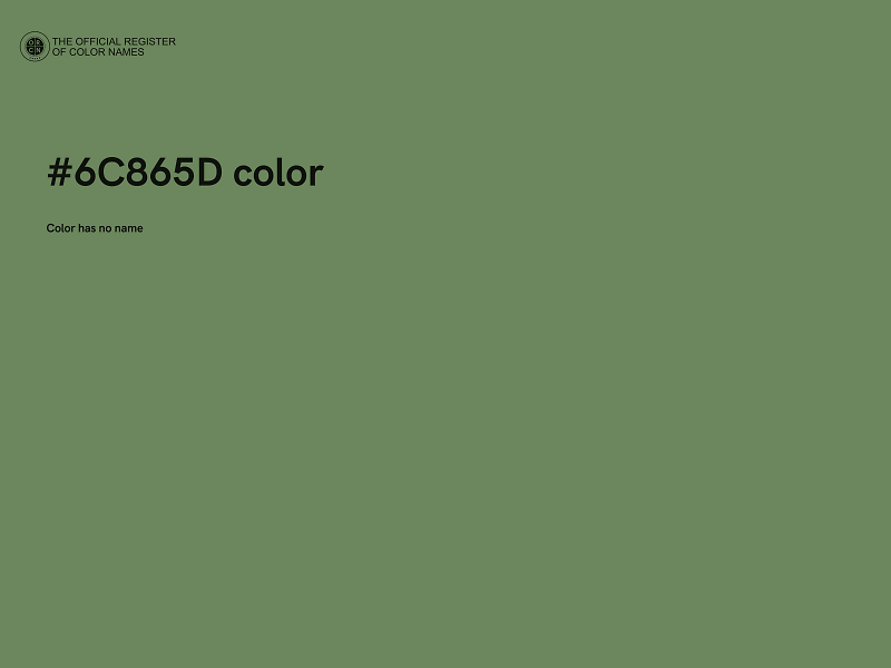 #6C865D color image