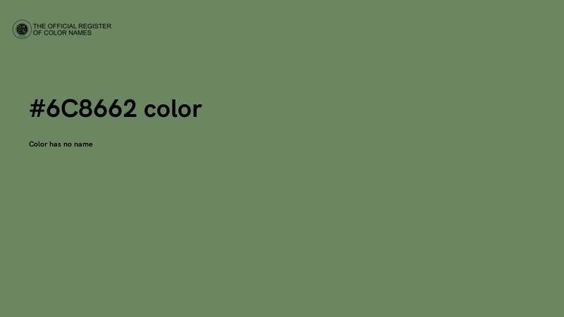 #6C8662 color image