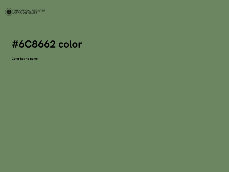 #6C8662 color image