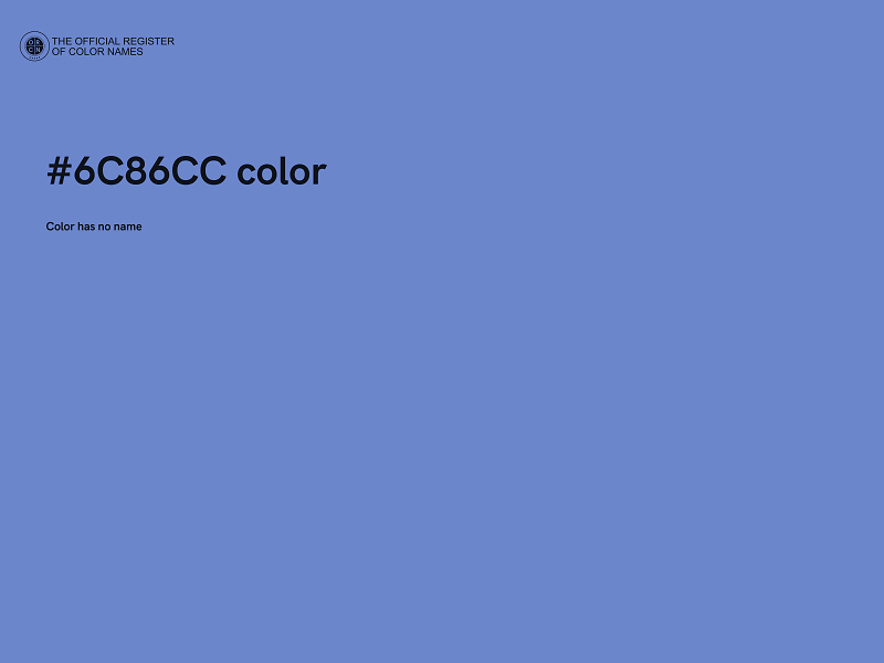 #6C86CC color image