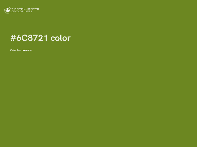 #6C8721 color image