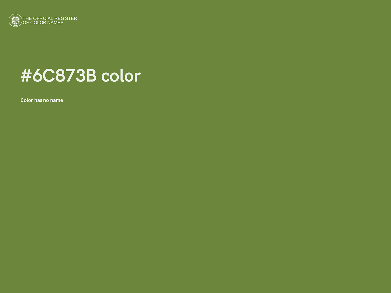 #6C873B color image