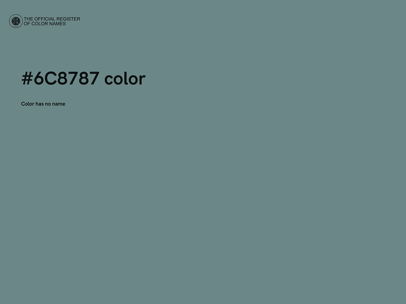 #6C8787 color image