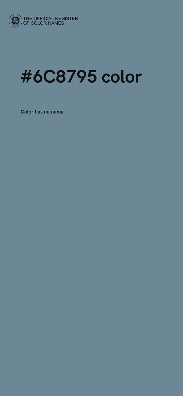 #6C8795 color image