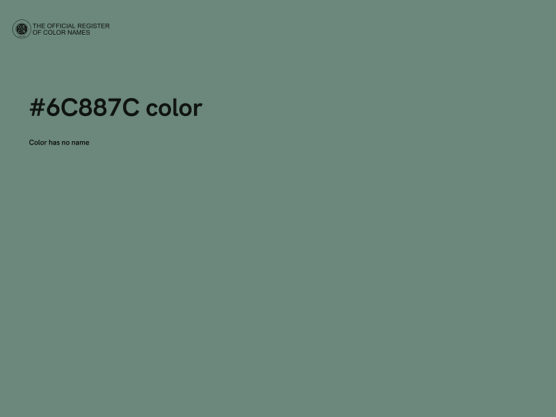 #6C887C color image