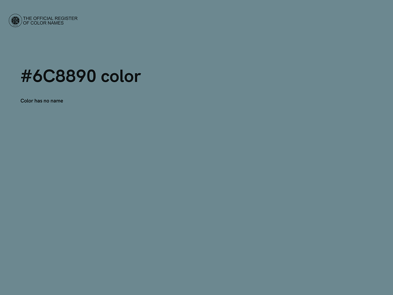 #6C8890 color image