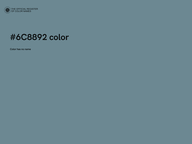 #6C8892 color image