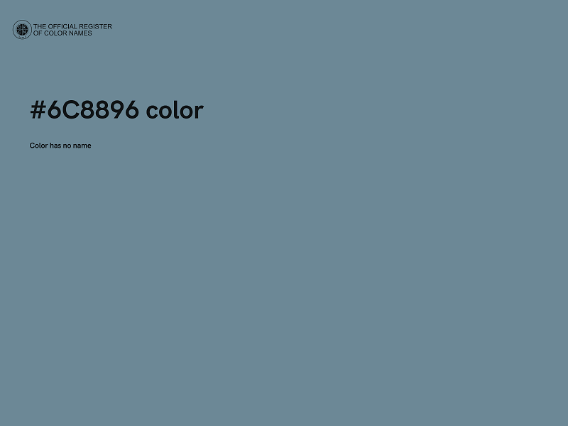 #6C8896 color image