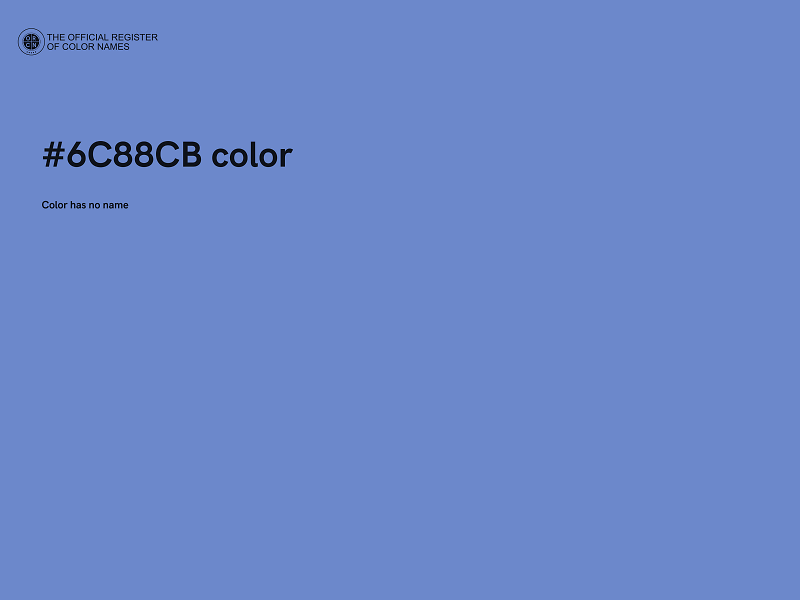 #6C88CB color image
